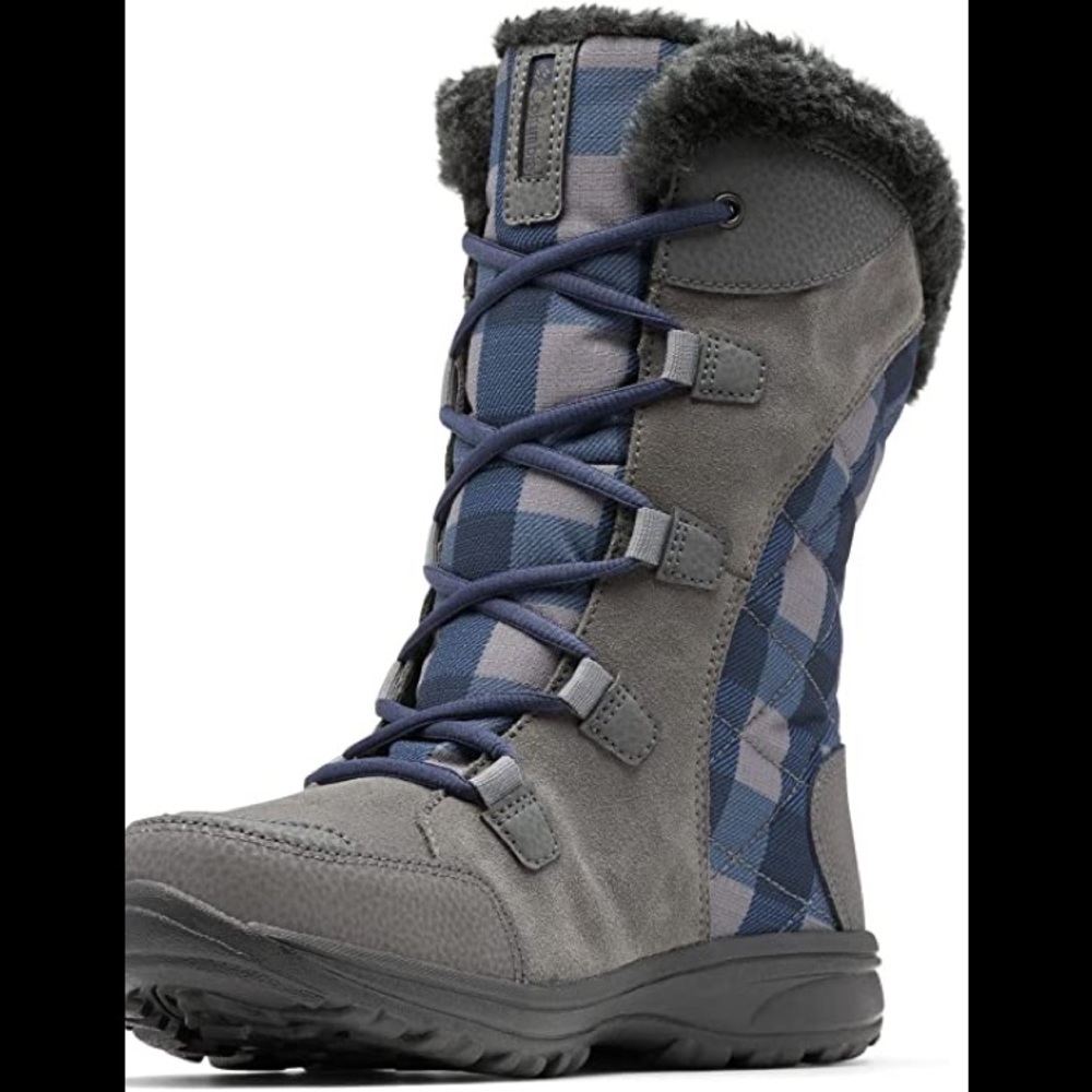 New Womens Columbia Omni Grip Snow Ski Boots 100% Leather Waterproof Anti Slip - Picture 1 of 1